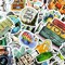 Wrapables Waterproof Vinyl Stickers for Water Bottles, Laptop, Phones, Skateboards, Decals for Teens, 100pcs World Travel